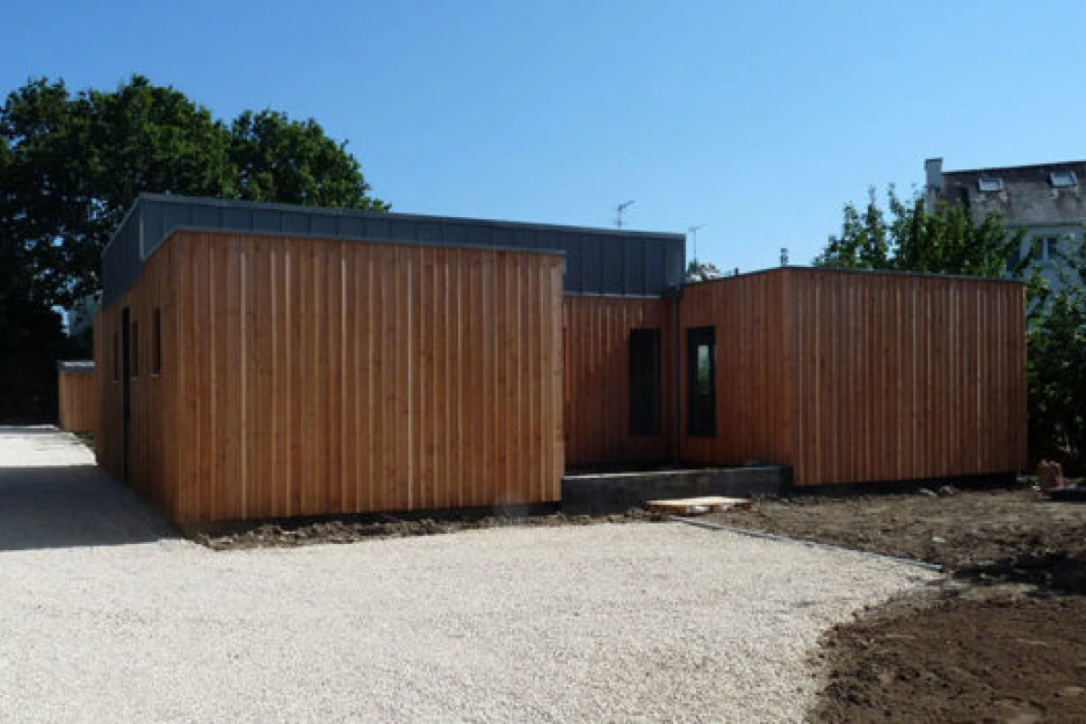 Bois Construction Durable Construction Ossature Bois A Concarneau Maison Contemporaine En Bois