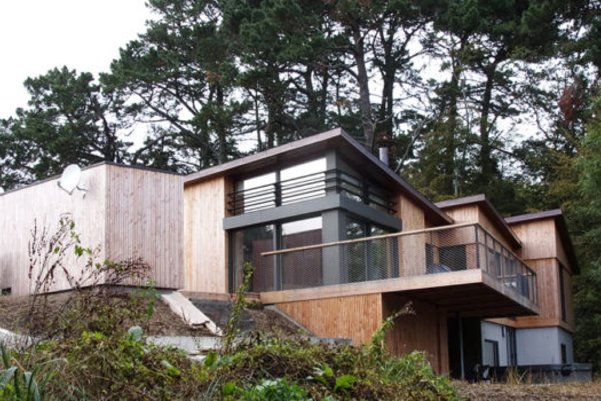Bois Construction Durable Construction Ossature Bois A Concarneau Maison Contemporaine Ossature Bois
