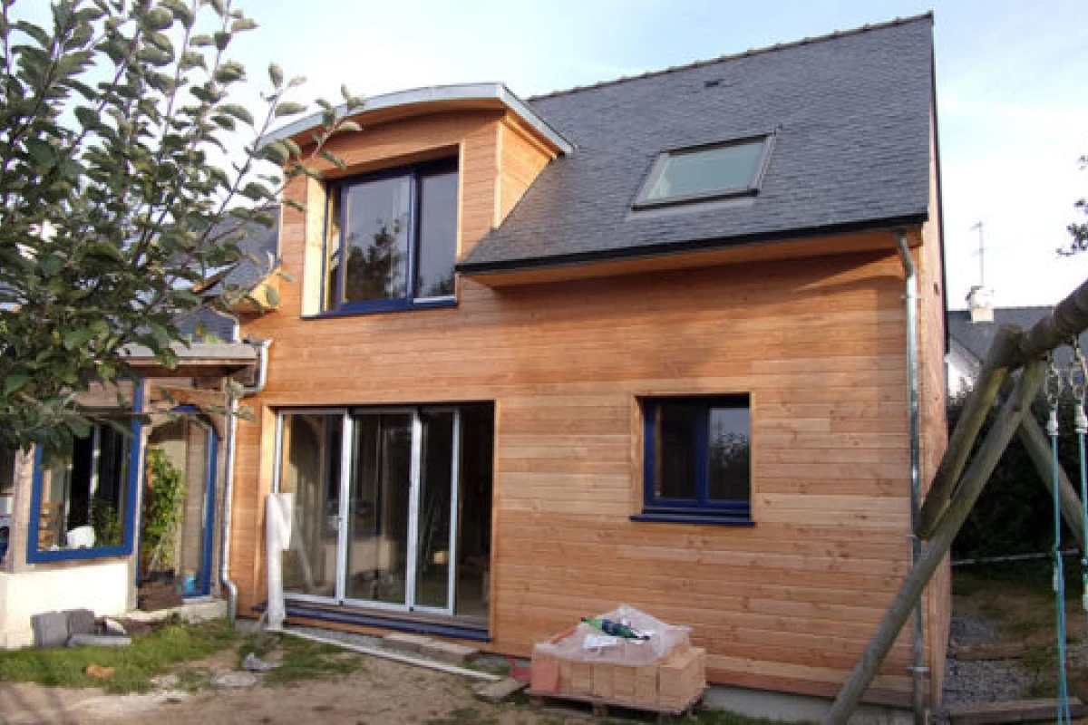Bois Construction Durable Construction Ossature Bois A Concarneau Maison Individuelle Ossature Bois 4